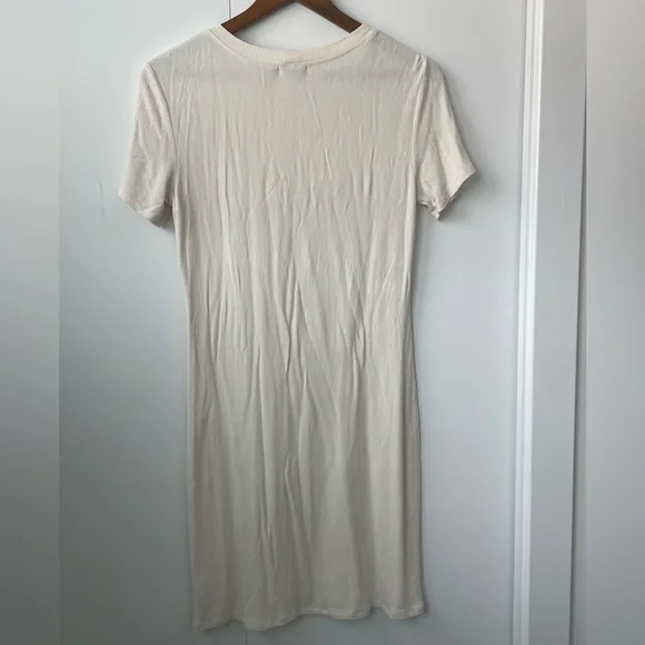 Cream Bodycon Mini Dress - Picture 6 of 8